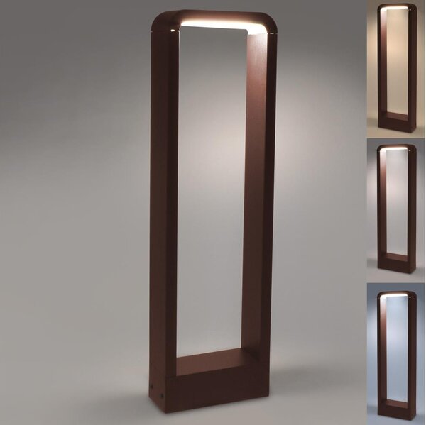 Brilagi - LED външна лампа BARI, 7W, 230V, 3000/4000/6000K, кафява, IP54, 50 см