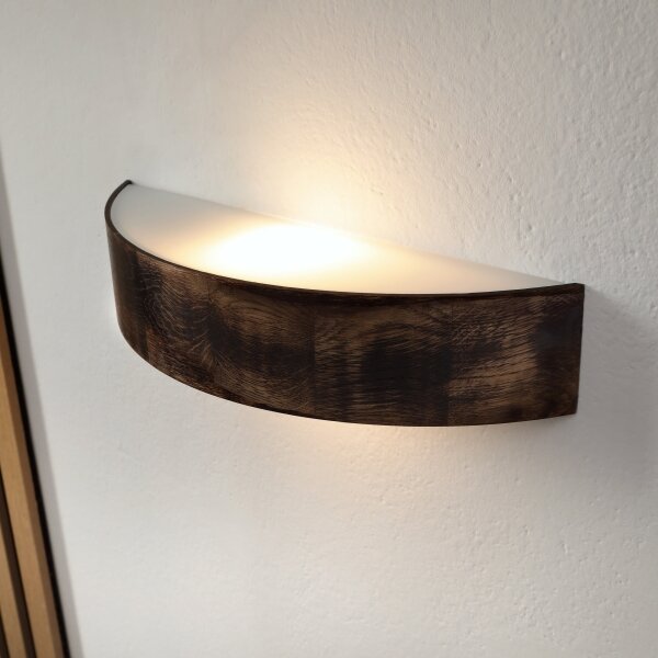 Brilagi - LED настенно осветително тяло CARVALHO SMOKEY 1xE27/60W/230V дъб