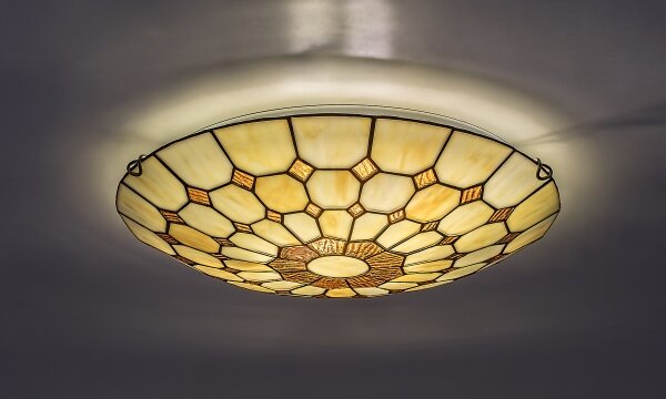 Brilagi - Витражно таванно осветително тяло DORAN в стил Tiffany 2xE27/60W/230V