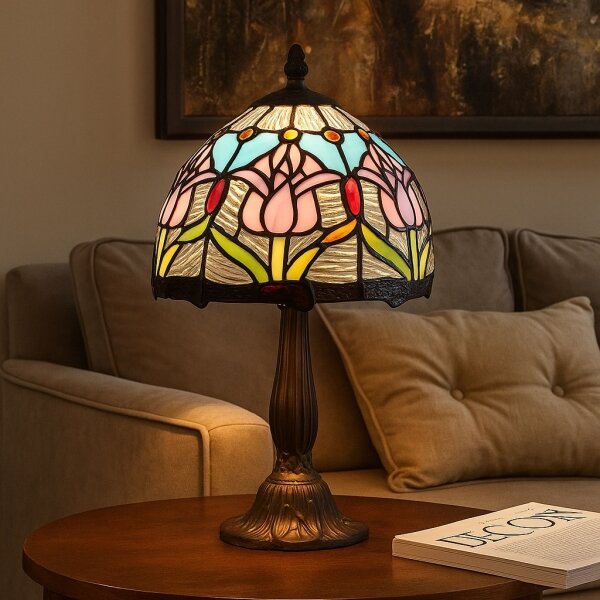Brilagi - Tiffany витражна настолна лампа LORAS 1xE14/40W/230V