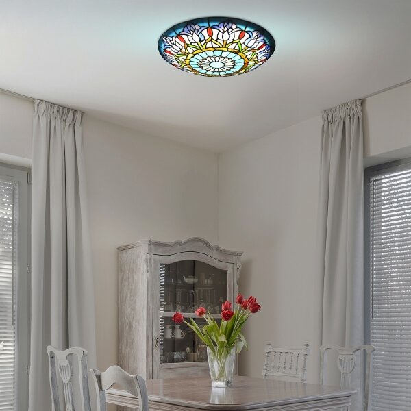 Brilagi - Tiffany витражна таванна лампа LORAS 2xE27/60W/230V