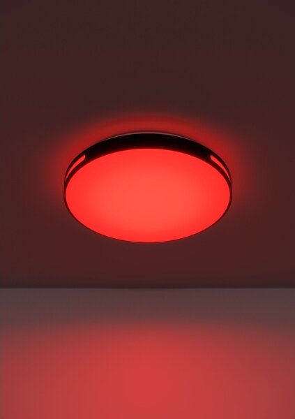 Eglo 300687-LED RGBW димируемо таванно осветително тяло MONTEGRANARO-Z LED/18,5W/230V черно + с дистанционно управление