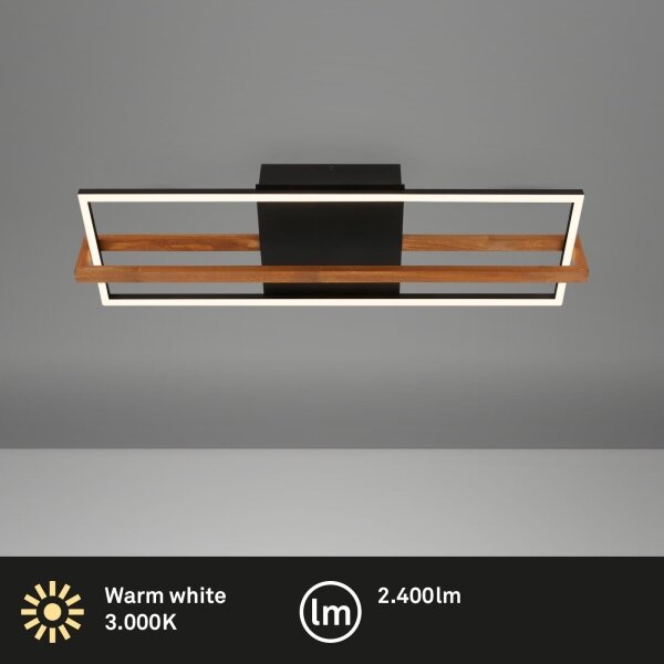 Briloner 3777-015 - LED таванно осветително тяло FRAME LED/21W/230V 3000K черно