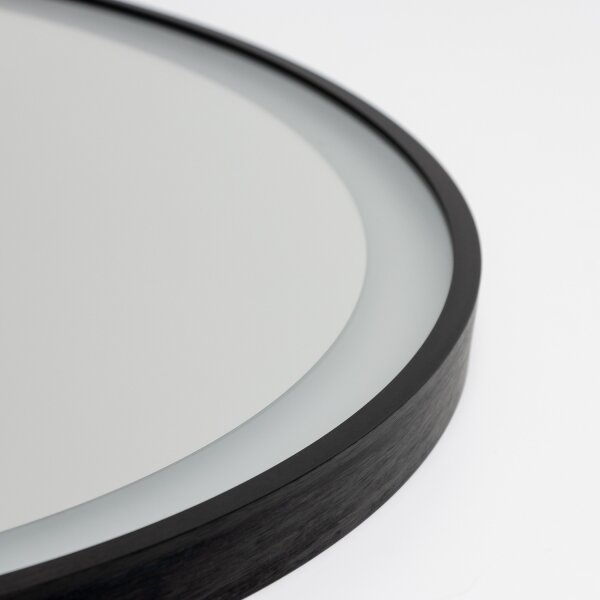 Brilagi-LED огледало с димер, подгряване и подсветка ALU PRO LED/18W/230V диам. 60 см IP44 черно
