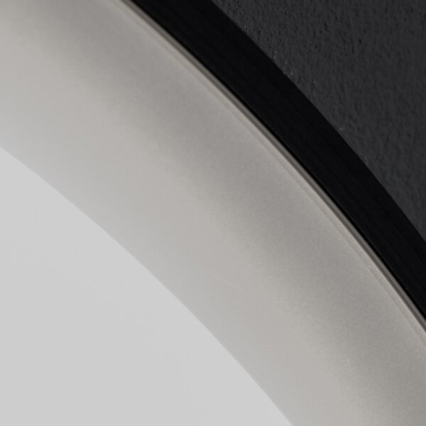 Brilagi-LED огледало с димер, подгряване и подсветка ALU PRO LED/18W/230V диам. 60 см IP44 черно