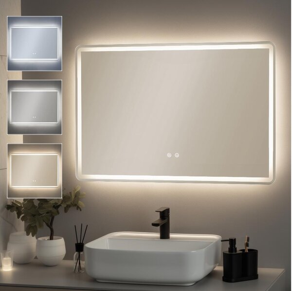 Brilagi - LED димируемо огледало за баня с подгряване и подсветка BELLA LED/19W/230V 60x90 cm IP44