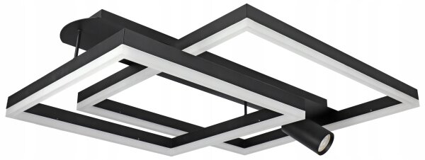 LED таванно осветително тяло LED/38W/230V + 1xGU10/30W черно