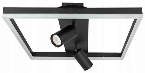LED таванно осветително тяло LED/38W/230V + 2xGU10/30W черно