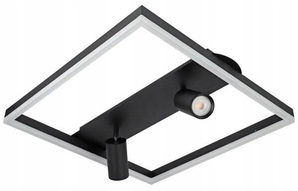 LED таванно осветително тяло LED/38W/230V + 2xGU10/30W черно