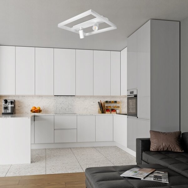 LED таванно осветително тяло LED/38W/230V + 2xGU10/30W бяло