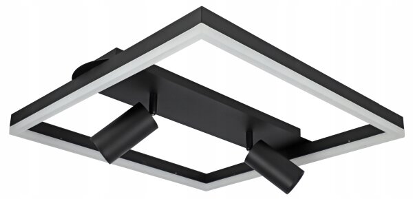 LED таванно осветително тяло LED/38W/230V + 2xGU10/30W черно