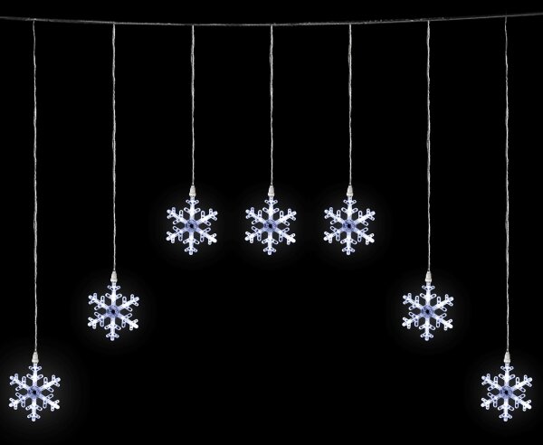 Aigostar - LED външен гирлянд 84xLED/230V 1,2x1m IP44 студено бяло (снежинки)