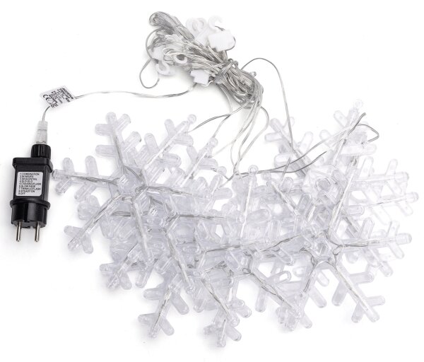 Aigostar - LED външна гирлянда 84xLED/230V 1,2x1m IP44 топли бели снежинки