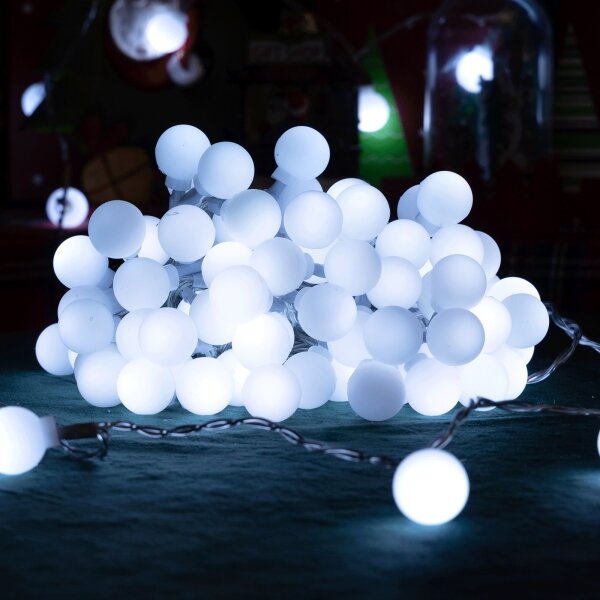 Aigostar - LED външна декоративна верига 100xLED/3,6W/230V/8 режима 10m IP44 студено бяло