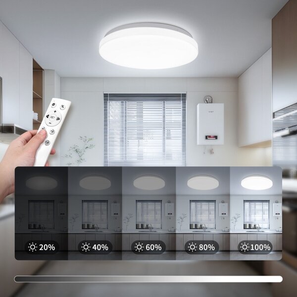 Brilagi - димируемо LED осветително тяло MILKY WAY LED/24W/230V 3000-6500K Ø 38 см + дистанционно управление