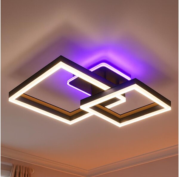 RGBW LED димируемо таванно осветително тяло, 75 W, 230 V, 3000–6500 K, с дистанционно управление
