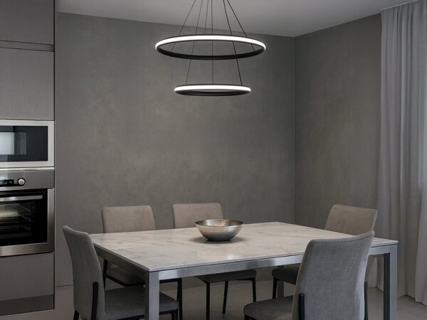 LED димируем полилей на кабел LED/90W/230V 3000-6500K Ø 60 см + дистанционно управление