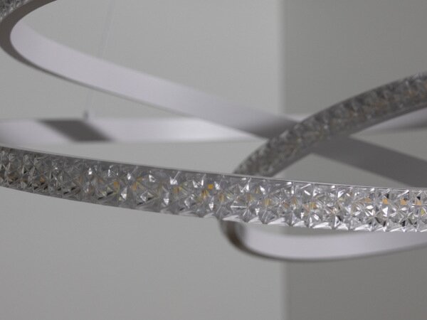 Димируем LED полилей на кабел LED/90W/230V 3000-6500K, диаметър 47 см + дистанционно управление