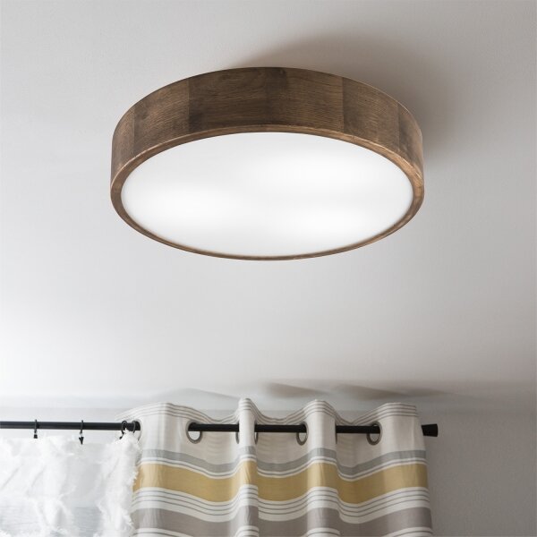 Brilagi - LED таванно осветително CARVALHO 3xE27/60W/230V дъб орех Ø47 см