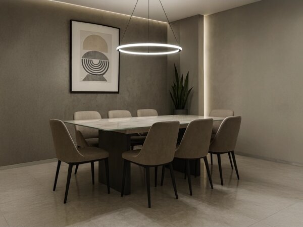 LED полилей с функция за димиране, окачен на кабел, LED/90W/230V 3000–6500K Ø 60 cm + дистанционно управление