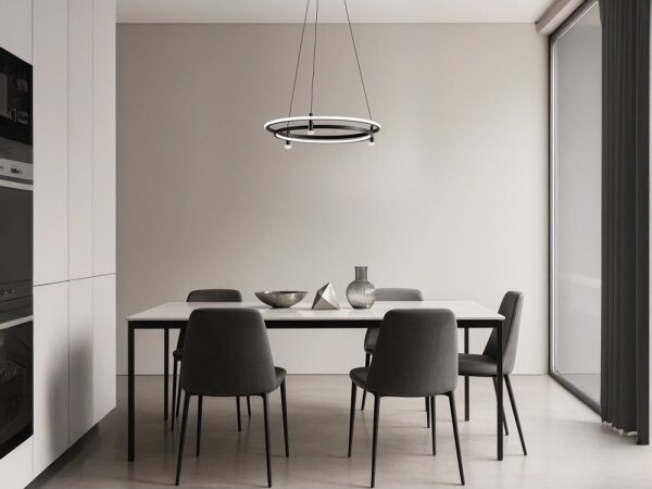 LED полилей на кабел с димиране LED/100W/230V 3000-6500K Ø 60 см + дистанционно управление