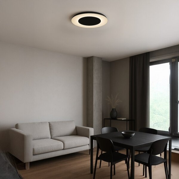 LED таванно осветително тяло PIATTINO LED/30W/230V 3000/4000/6000K Ø 40 см черно