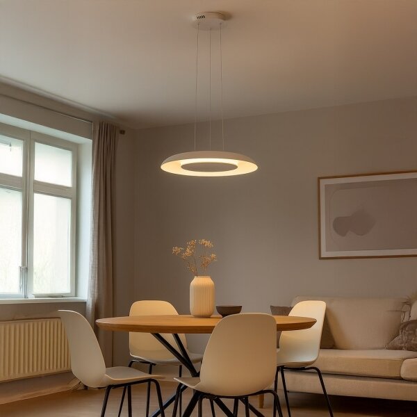 LED полилей на кабел PIATTINO LED/30W/230V 2700/3200/4000K pr. 40 cm бял