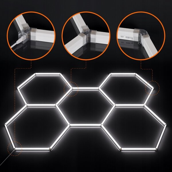 LED таванно осветително тяло LED/240W/85-265V 6500K 298x209 cm CRI 90 IP44 бяло