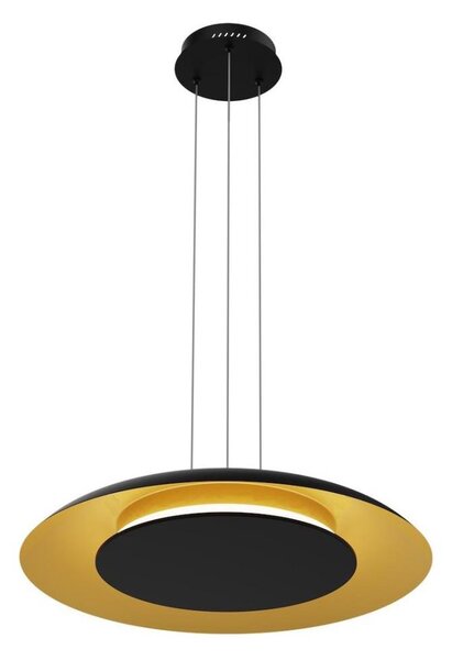 LED полилей на кабел PIATTINO LED/30W/230V 2700/3200/4000K Ø 40 cm черно/златно
