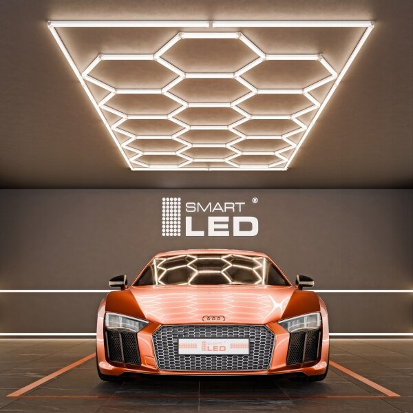 LED таванно осветително тяло LED/696W/85-265V 4000K 484x243 cm CRI 90 IP44 бяло
