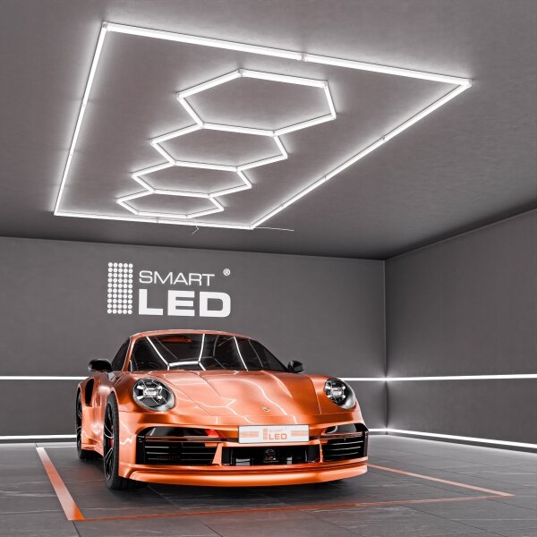 LED таванно осветително тяло LED/426W/85-265V 6500K 484x243 cm CRI 90 IP44 бяло