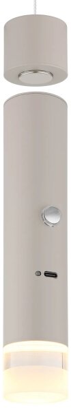 Globo 16060S - LED димируемо сензорно зареждащо се осветително тяло 2 в 1 PELO LED/2W/230/5V