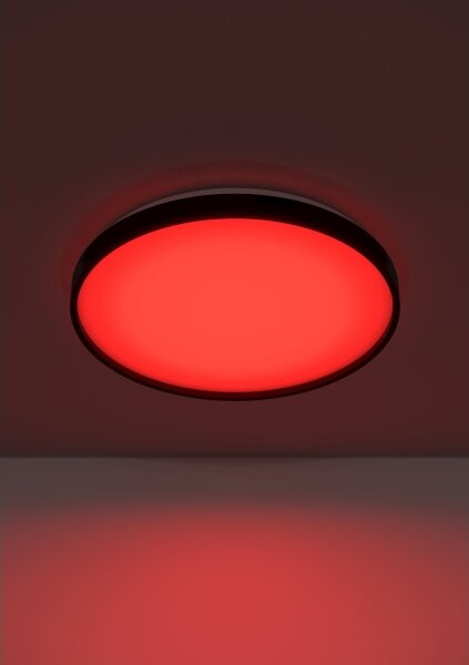 Eglo 300692-LED RGBW таванно осветително тяло MOZONCILLO-Z LED/28,3W/230V черно + дистанционно управление