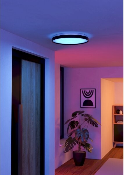Eglo 300692-LED RGBW таванно осветително тяло MOZONCILLO-Z LED/28,3W/230V черно + дистанционно управление