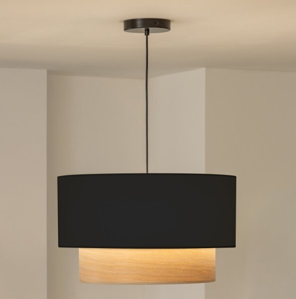 Brilagi - LED полилей на кабел CERIA 1xE27/40W/230V Ø 50 см черен/бежов