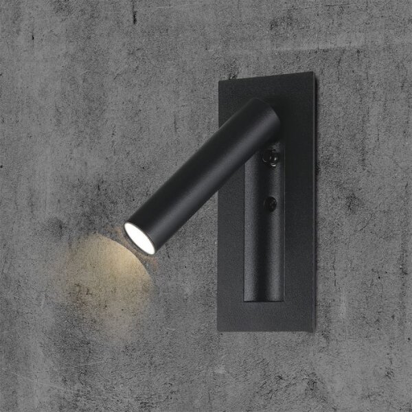 LED стенен спот LED/2W/230V 3000K черен