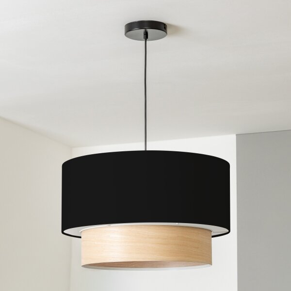 Brilagi - LED полилей на кабел CERIA 1xE27/40W/230V Ø 50 см черен/бежов