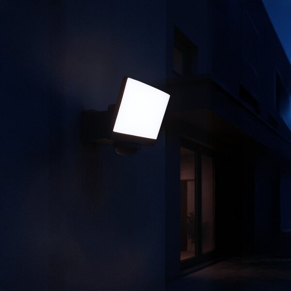 LED прожектор със сензор за движение и сумрак DAVOS LED/30W/230V IP54 черен