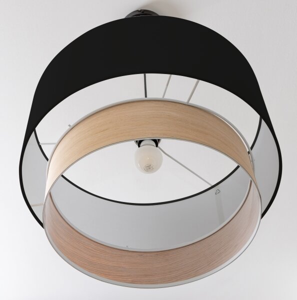 Brilagi - LED полилей на кабел CERIA 1xE27/40W/230V Ø 50 см черен/бежов
