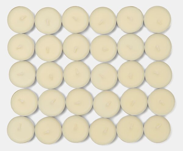 Sinsay - Комплект чаени свещи Vanilla 30 pack - кремав