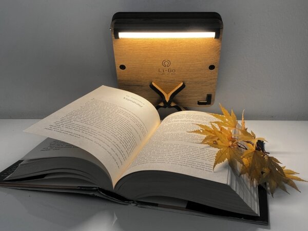 Li-Go 4070/DUB2 - настолна LED декорация LED/12W/230V 19x19 см дъб/кон