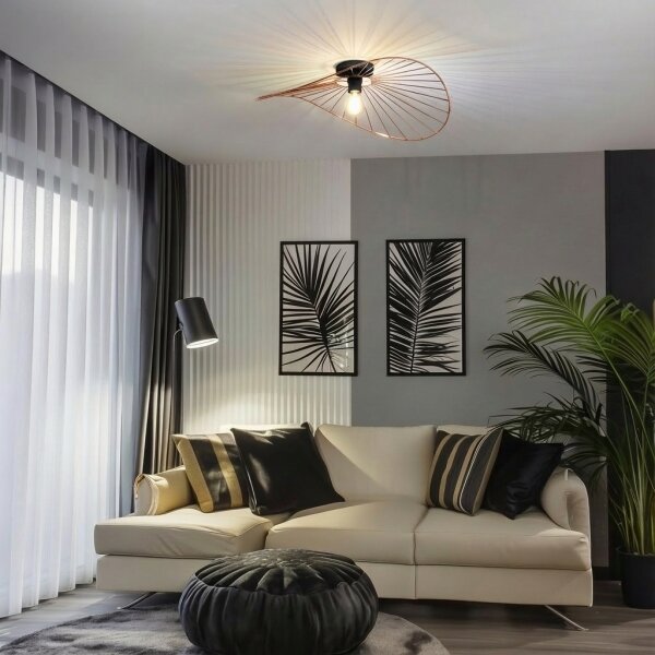 Brilagi - LED полилей, монтиран на тавана CERIA WIRE 1xE27/40W/230V 60x80 cm бронз
