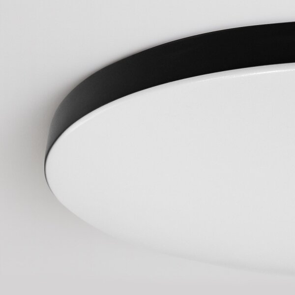Димируемо LED таванно осветително тяло SIENA LED/80W/230V 3000-6000K Ø 75 см черно + дистанционно управление