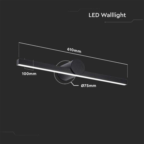 LED осветление за огледало за баня LED/10W/230V 3000K IP65 черно