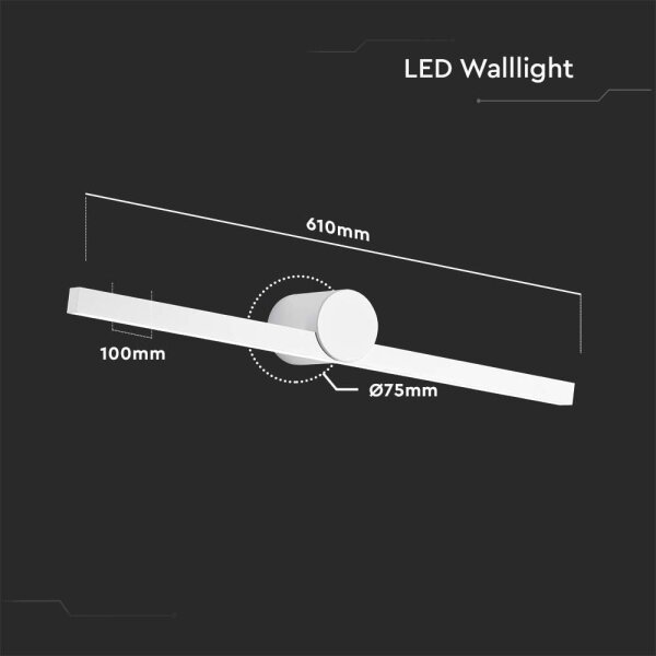 LED осветление за огледало за баня LED/10W/230V 3000K IP65 бяло