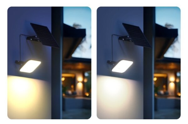 LED соларен прожектор със сензор LED/10W/3,7V 4000K IP65 3600 mAh + ДУ
