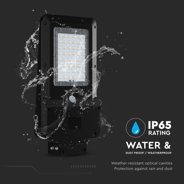 LED соларна улична лампа със сензор LED/20W/7,4V IP65 5400 mAh