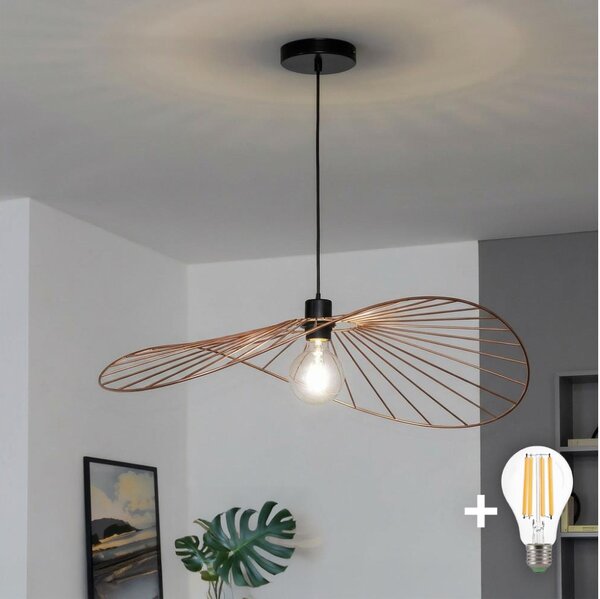 Brilagi - LED полилей на кабел CERIA WIRE 1xE27/40W/230V 60x80 cm бронз