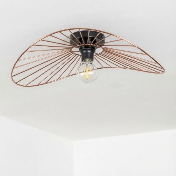 Brilagi - LED плафон CERIA WIRE 1xE27/40W/230V 40x56 см бронзов