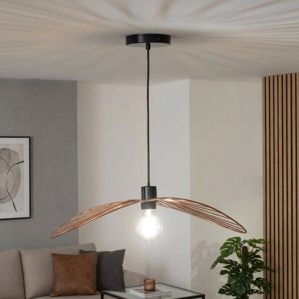 Brilagi - LED полилей на кабел CERIA WIRE 1xE27/40W/230V 40x56 см бронзов